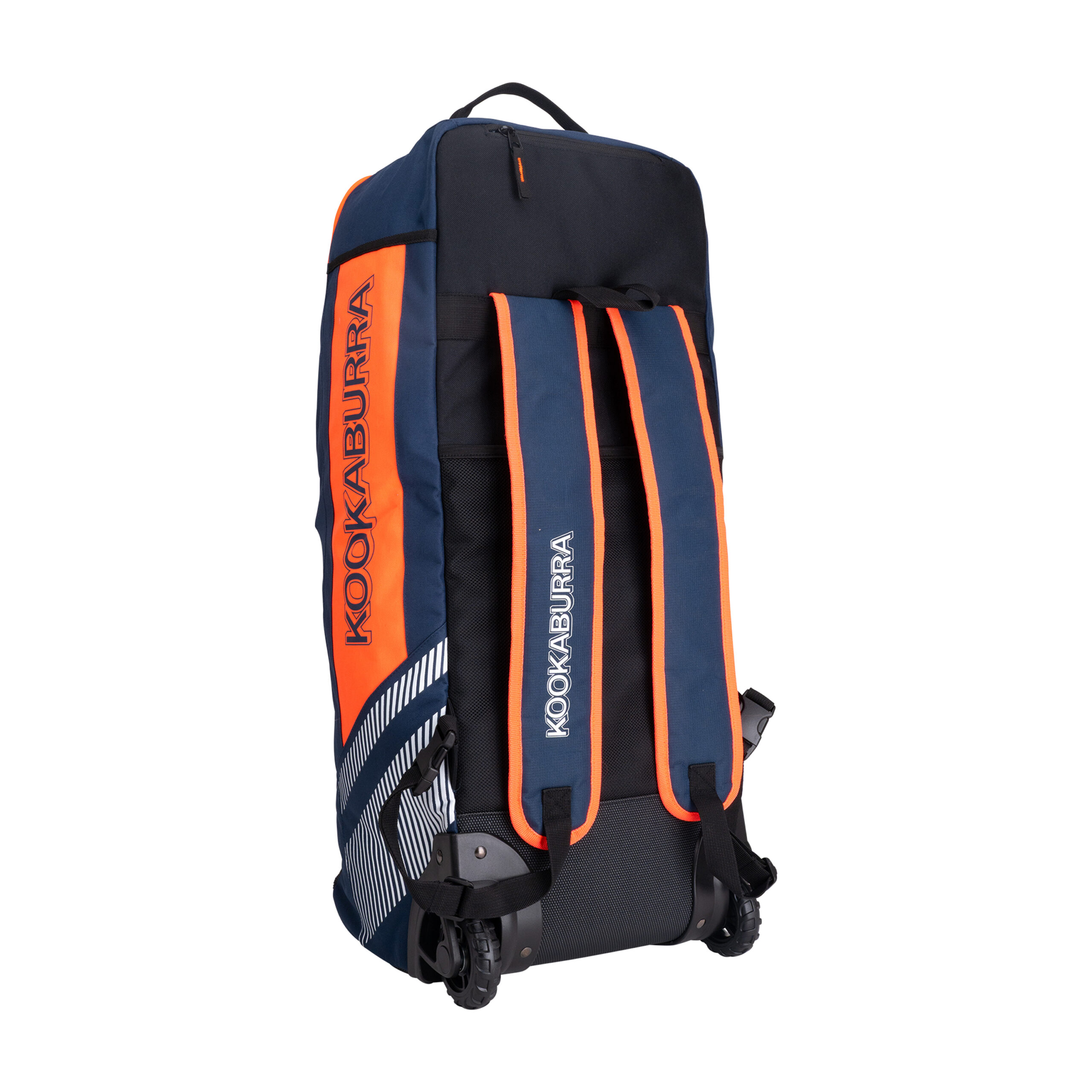 Kookaburra WD6000 Cricket Wheelie Duffle Bag - Navy Orange Kookaburra WD6000 Cricket Wheelie Duffle Bag - Navy Orange