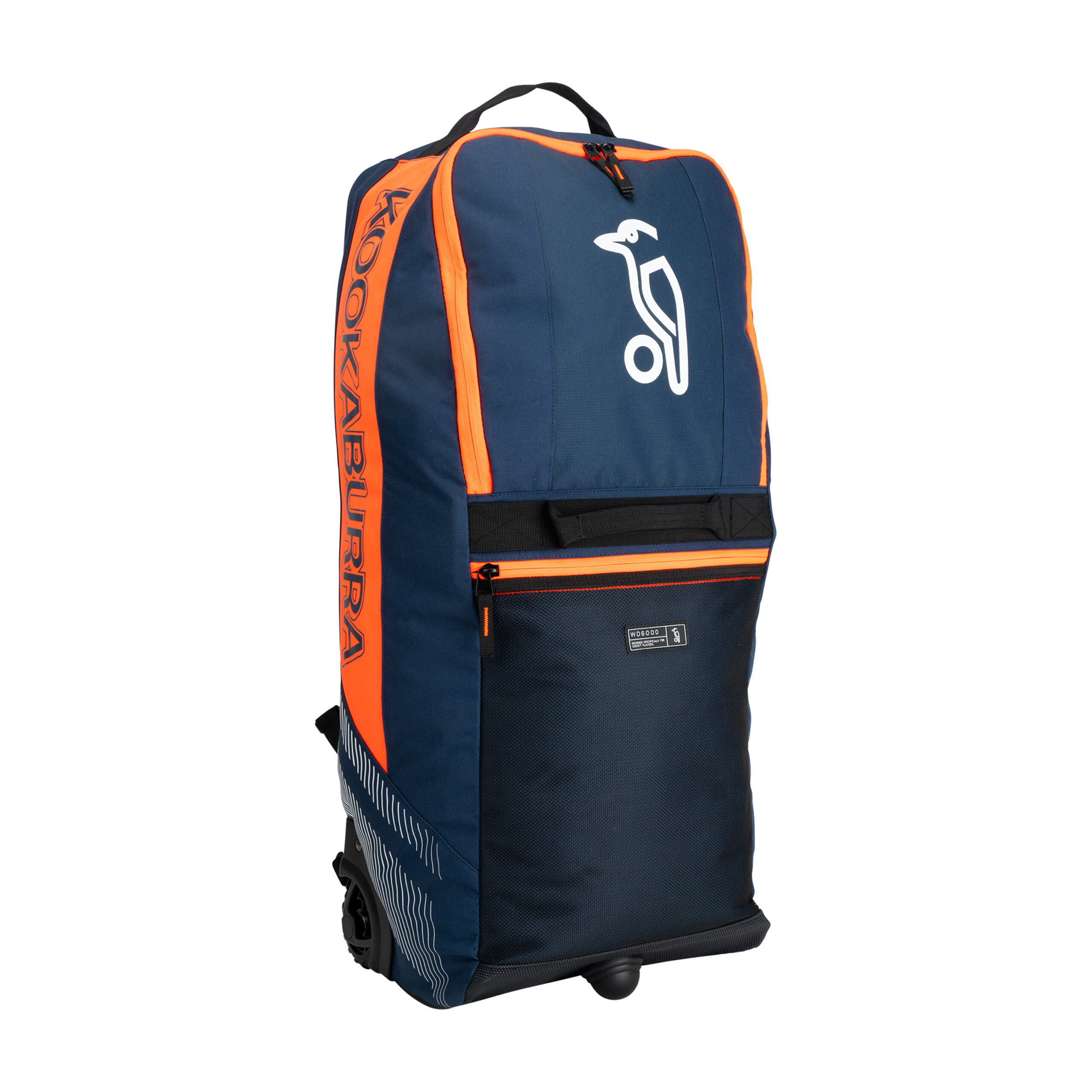 Kookaburra WD6000 Cricket Wheelie Duffle Bag - Navy Orange Kookaburra WD6000 Cricket Wheelie Duffle Bag - Navy Orange